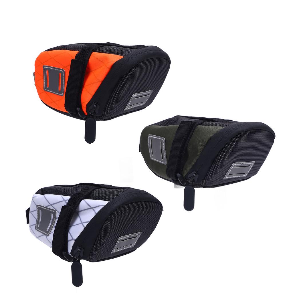 Bike Saddle Bag 1.3L Capacity Rainproof Hard Wearing Cycling Under Seat Pouch for Mountain Road Bike