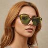 Steampunk Fashion Sunglasses Contrast Color UV Protection Sunglasses Cat Eye Sunglasses  Beachwear