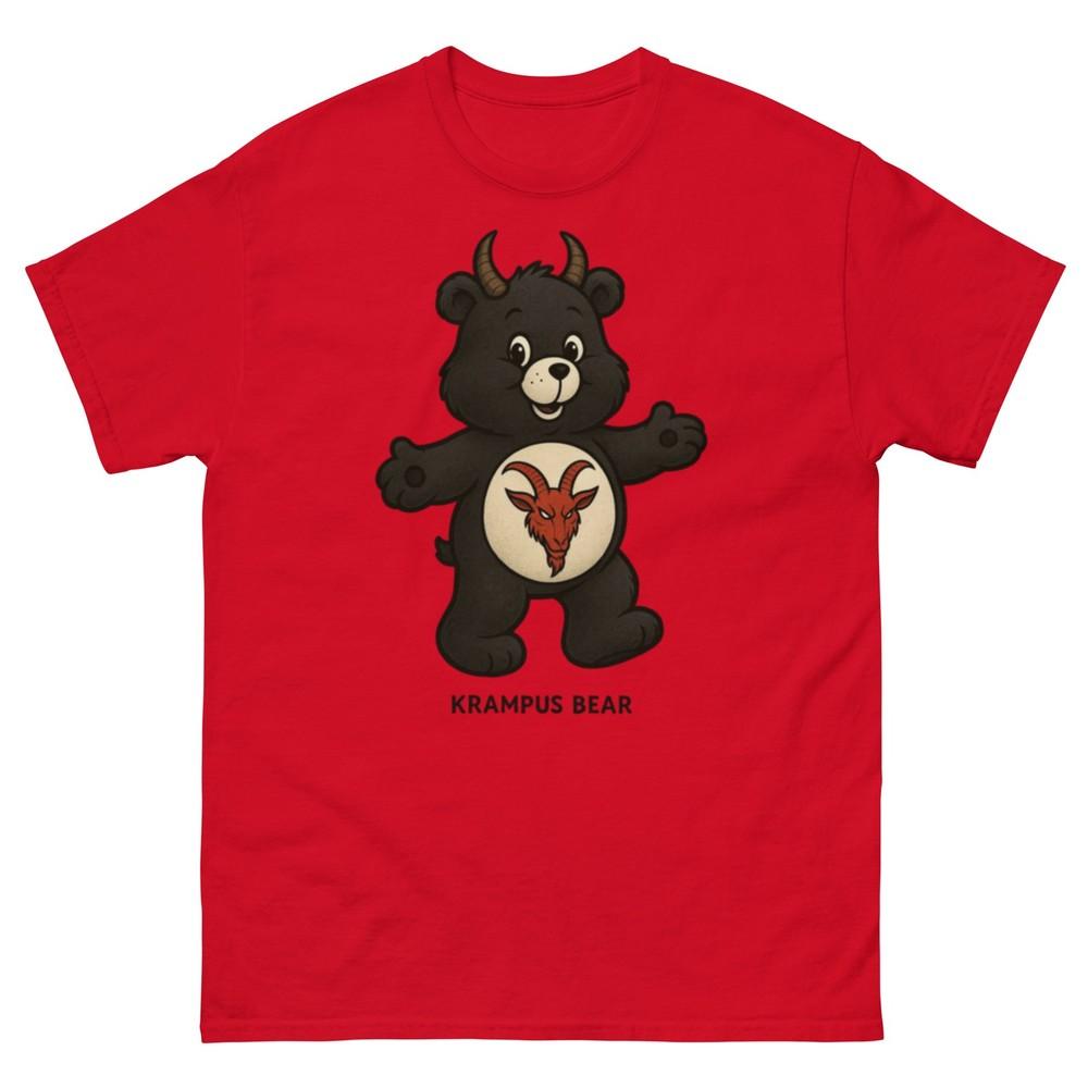 

Unisex Krampus Bear Tee, Funny Care Bear T-Shirt, Care Bear Inspired Tee 4XL