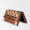 Wooden Chess Set 38Cm/14.96Inch With 2 Additional Foldable Portable Travel Board Games Suitable For Adult Competitive Chess