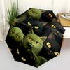 1pc Cat Pattern Automatic Folding Umbrella Portable Collapsible Umbrella for All Seasons, 8-Rib Durable Construction, Perfect Gift 074