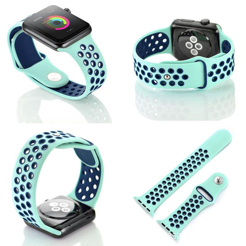 Silicone Replacement Sport Wrist Bracelet Watch Strap Suitable For Iwatch Apple