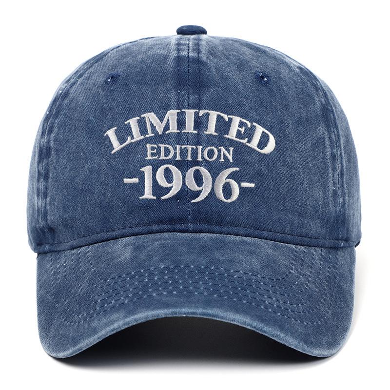 Limited Edition 1996 Embroidered Adjustable Cotton Baseball Cap Adjustable тёмно-синий