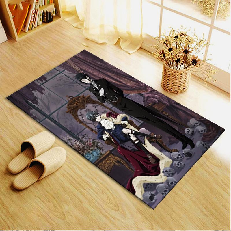 2025 New Black Butler Carpet Rug for Living Room Bedroom Home Sofa Decoration,Kids play Non-slip Floor Mat 07