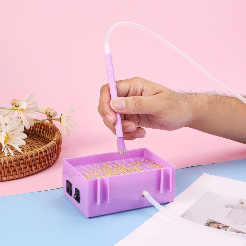 Vakuumpärlspenna Ersättningsset Med Automatisk Upphämtning Flera Spetsar Verktyg För Strass Konst Hantverk