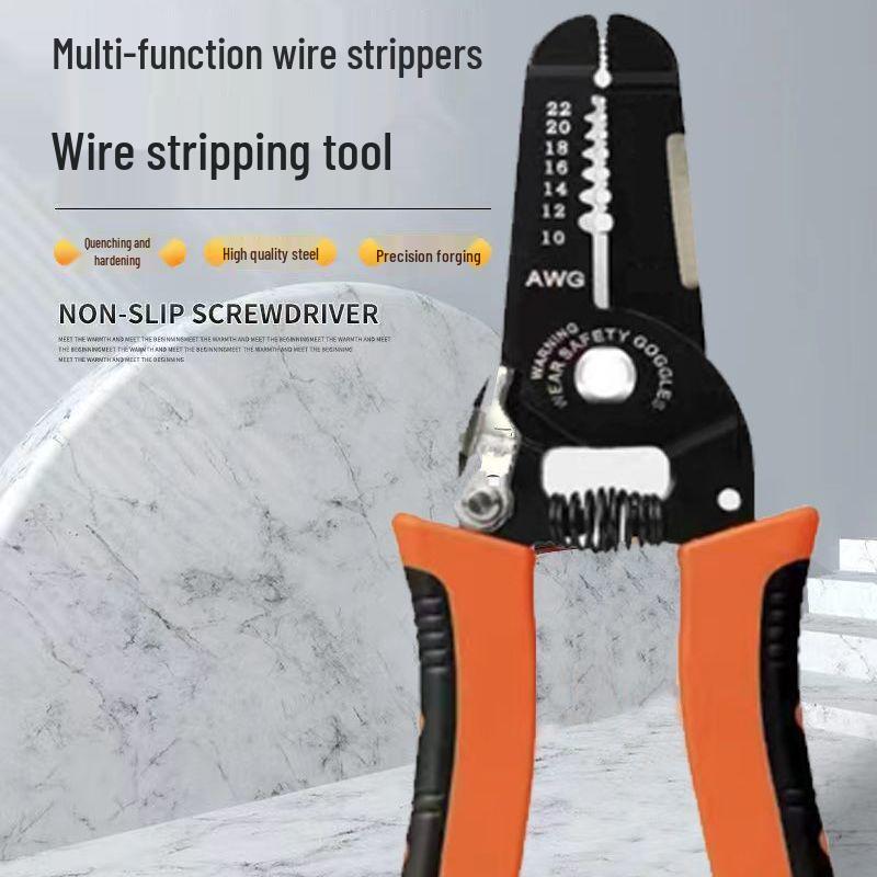 Craft Multifunctional Wire Stripper Electrician Pliers: Wire Stripping, Cutting, and Skinning Tool