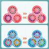 New Six-sided Rotation Finger Bean Intelligence Gyro Antistress Fingertip Cube Learning Educational Magic Disk For Kids Gift