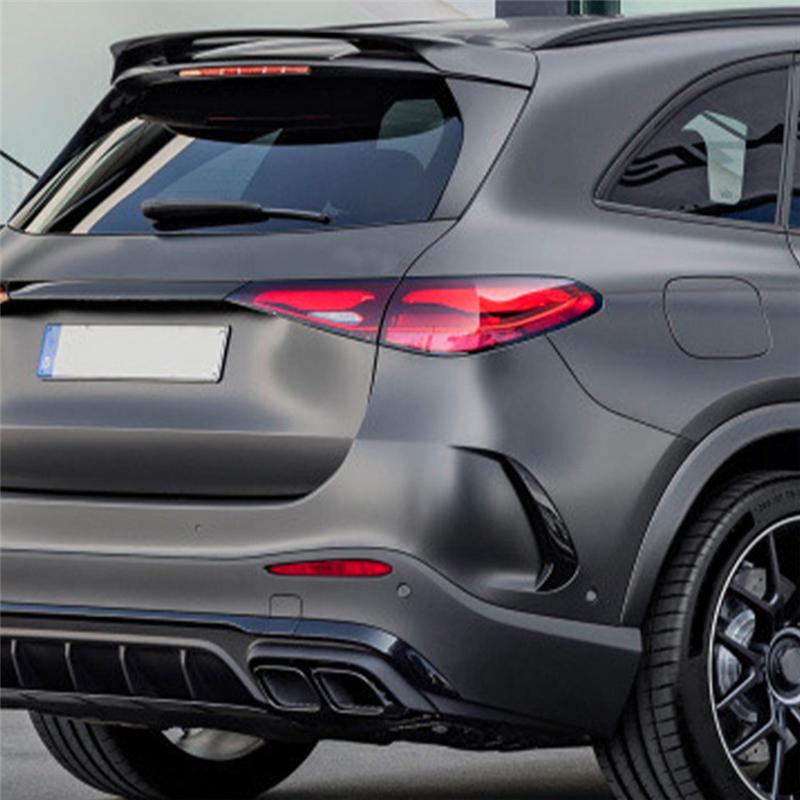 Für Mercedes Benz GLC Klasse X254 AMG Line 2024 Heckstoßstangen Zierleiste Lippe Spoiler Kotflügel Canards F Teile , Schwarz