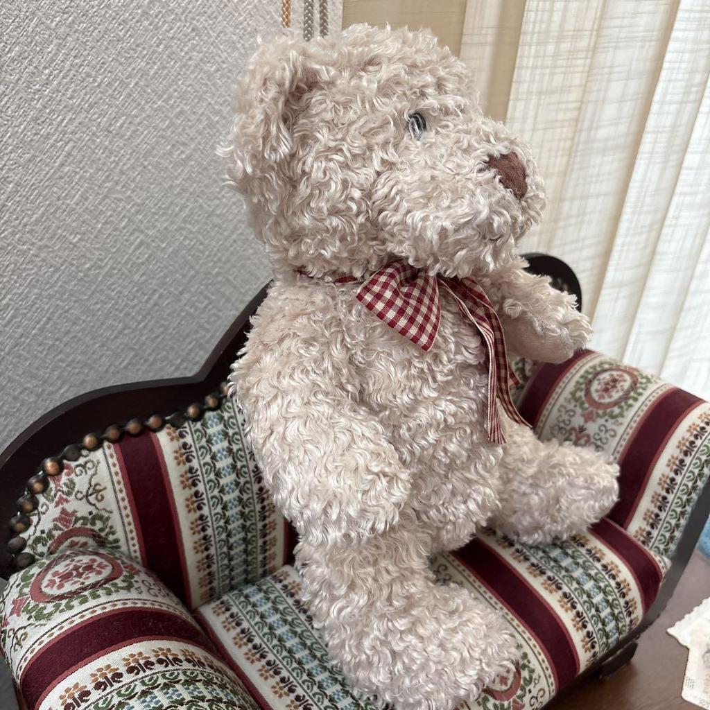 [USED] Vintage French stuffed teddy bear