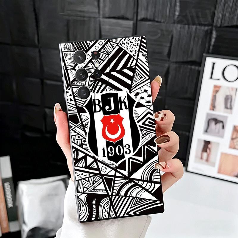 

B-Besiktas B-BJK Soft Phone Case for Samsung Galaxy S26 S25 Edge S24 Ultra S23 Plus S22 S21 FE S20 Black Cover Back Shell Samsung S24