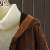 Coats for Women Jacket Winter Hooded Thickened Velvet Windbreaker Women Loose Casual Coat