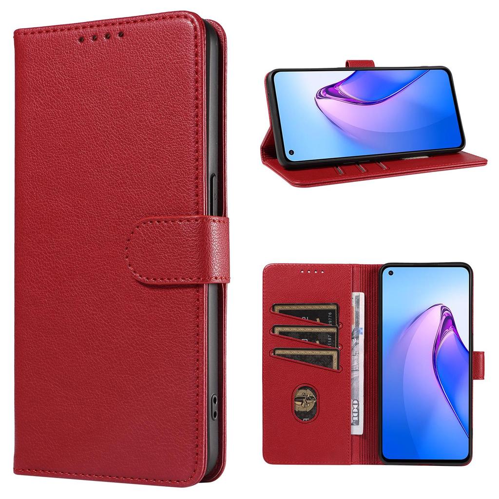 OPPO A60/Find X8 Leather Flip Case with Stand, 4G/5G Compatible Protective Cover