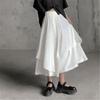 Women Skirts Gothic Irregular High Waist Pleated Skirt Pants for Women Vintage Cargo Skirts Female Clothes Ladies
