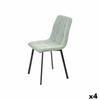 Chair Green Fabric 45 X 89 X 53 Cm Elegant (4 Units)
