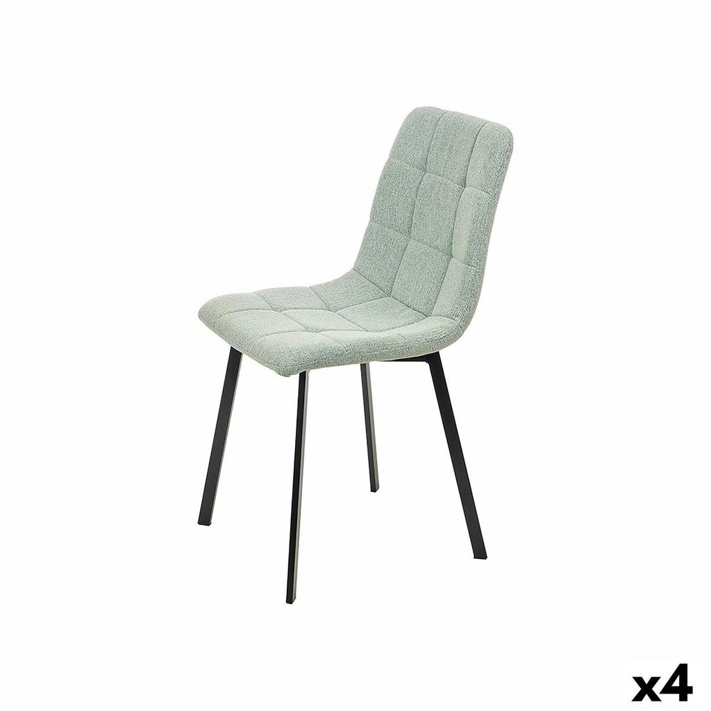 Chair Green Fabric 45 X 89 X 53 Cm Elegant (4 Units)
