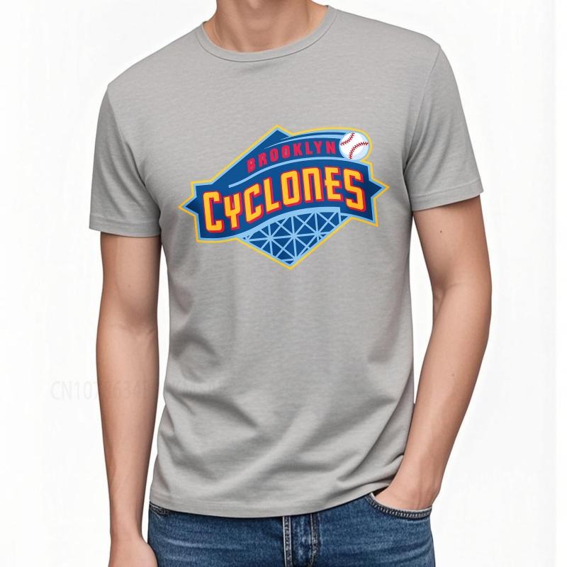Brand summer Women t shirt Brooklyn Cyclones Baseball Logo Design Short Sleeve Workout Round Neck Teeshirt cotton teeshirt