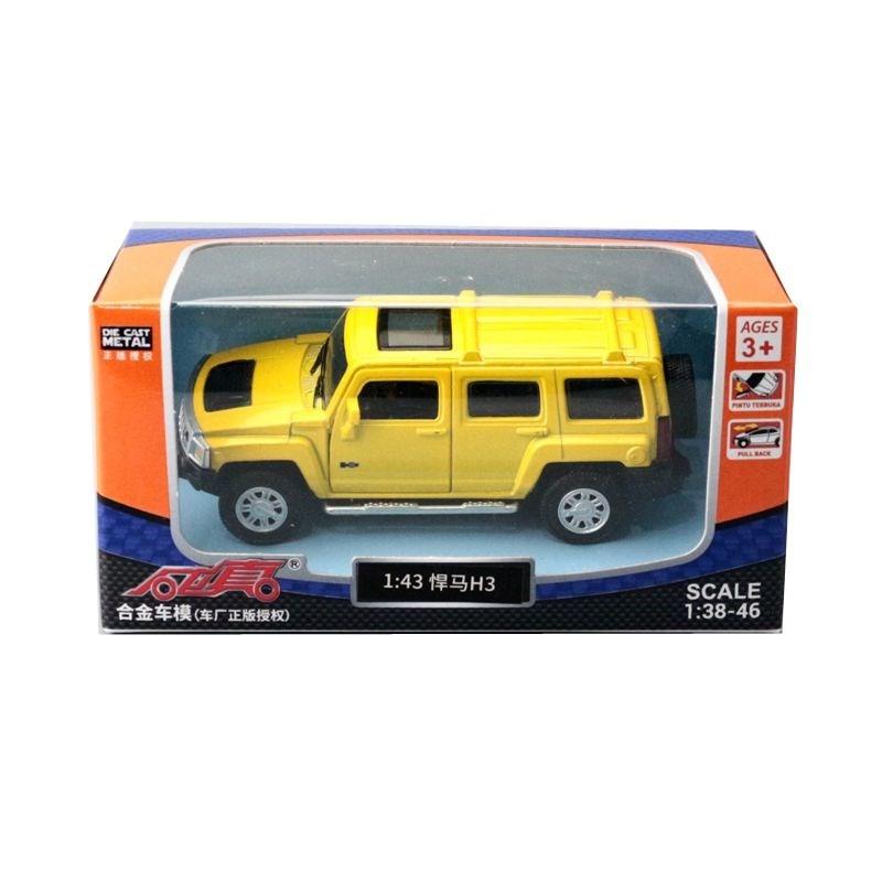 Hummer H3 1:43er Legierungs-Automodell mit Schwungradsteuerung für Kinderspielzimmer Sammler