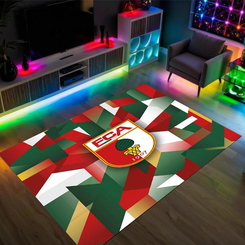 FC Augsburg FC Design Crystal Velvet Carpet Cozy Non?Slip Printed Rug For Bedroom Living Room Entrance