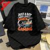 Just A Boy Who Loves RaUnisex and Gaming Printed TShirt Fashion Holiday Fine Food Unisexs Clothing Summer Casual Stlye Otaku Tee