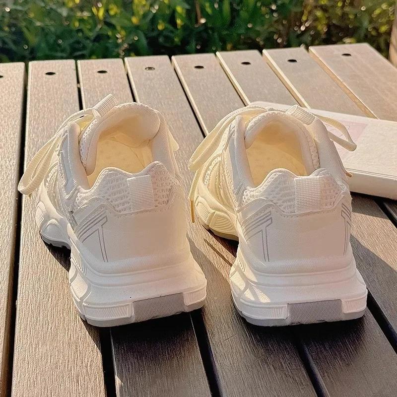 Fashion Platform Women's Sports Shoes 2025 Hot Sale Ladies Shoes Lace-up Woman Sneakers Fashion Mesh Outdoor Breathable Casual Sneaker