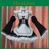 Fesselndes Zero Kara Hajimeru Isekai Seikatsu Zwillings-Ram/Rem Modisches Cosplay Dienstmädchenkleid Und Kopfschmuck Ensemble