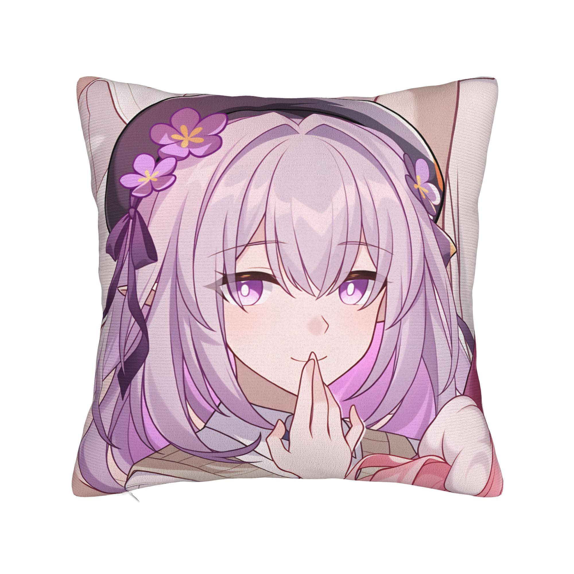 

Honkai Star Rail Pillow Cover Comfy Cushion Cover Novelty Pillow Case For Sofa Bedroom Home Decor 12x12Inch