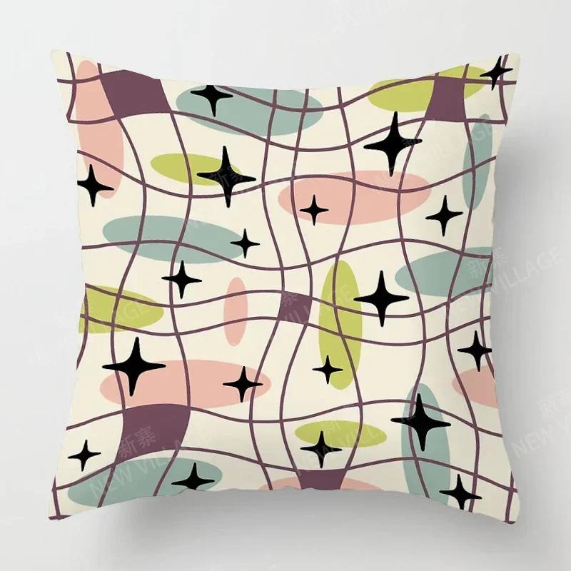 Nordic Fall Home Decor Autumn Throw Pillow Case Sofa Cushion Cover Modern  Geometry