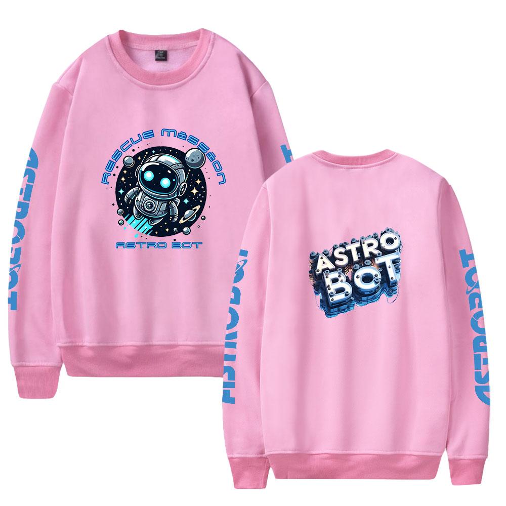Astro Bot Oversized Hoodie Women Men O-neck Long Sleeve Crewneck Sweatshirt Casual Tracksuit Funny Clothes