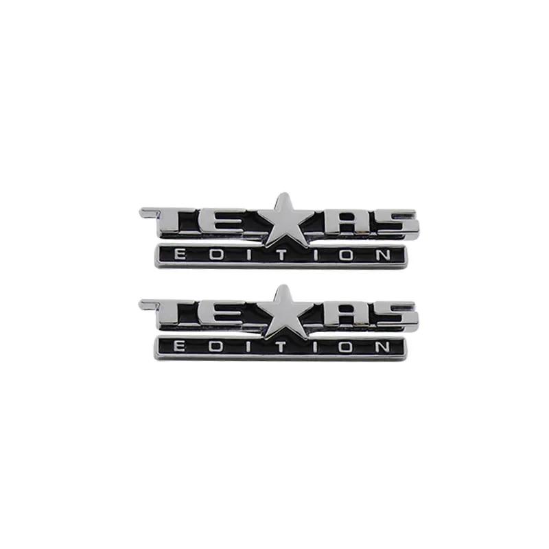 

2pcs Premium Texas Edition for US American SUV Off Road car Engine Fender trunk Tail Decal Emblem Badge Sticker