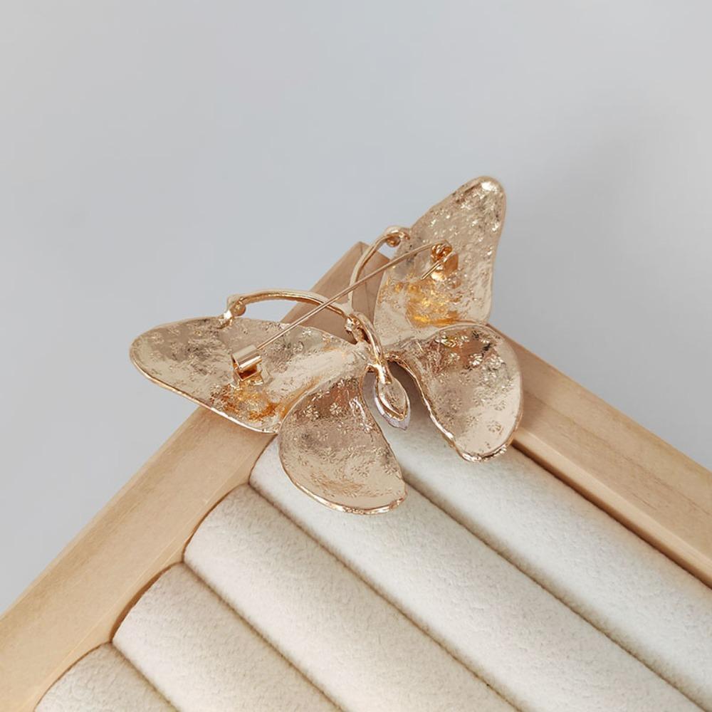 Butterfly Shape Rhinestone Butterfly Brooches Colorful Chic Butterfly Pin  Women