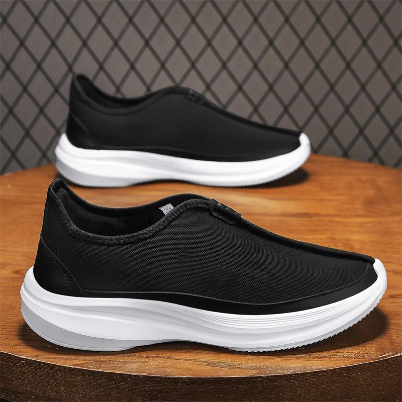 

Men s shoes casual shoes summer new fashion trend cloth shoes non-slip and wear-resistant casual lazy one-pedal canvas trendy shoes 44