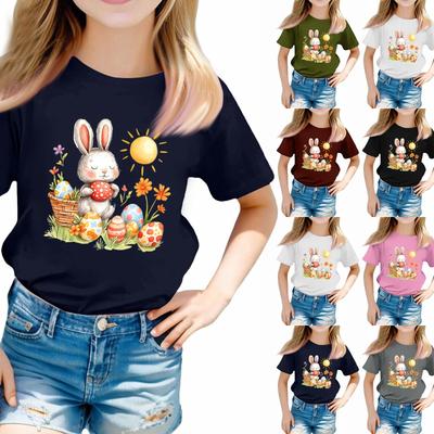 Toddler Girl Boy T-Shirts Kids Top Boys And Girls Printed Short Sleeved T-shirt