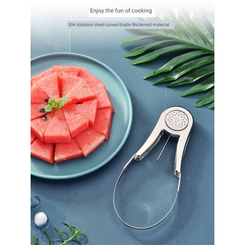 Cut Watermelon Knife Splitter Stainless Steel Spoon Seed Removal Handy Gadget Little Windmill Multifunctional Salad Fruit Fishing Tool