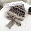 Versatile Wool Knitted Hat Autumn and Winter Women's Retro Simple Bag Hat Warm Ear Protector Winter Hat