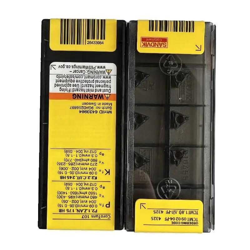 

Original Sandvik / TCMT090204-PF 4325 /Carbide CNC Blade 10 PCS