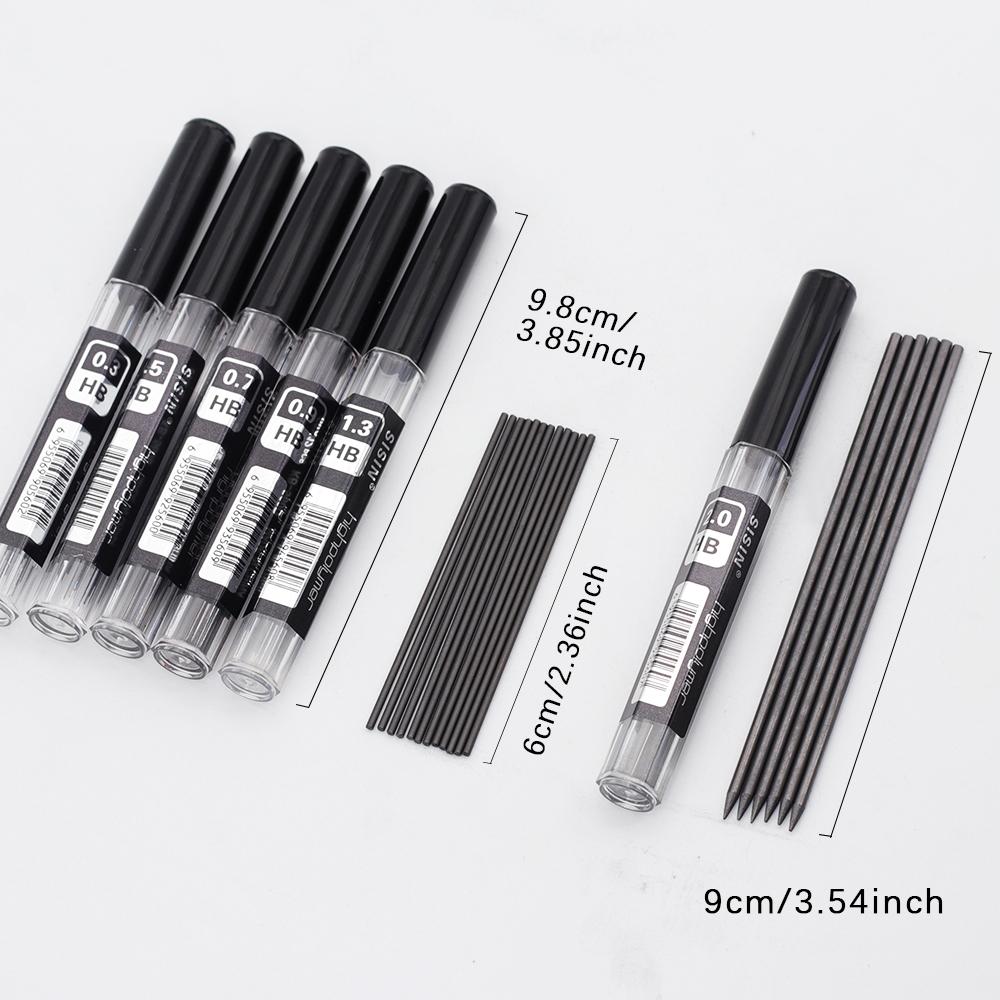 1Box Mechinal Pencil Lead 0.3/0.5/0.7/0.9/1.3/2.0mm HB Refills Leads Art Drawing Automatic Pencil Accessories