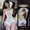 Sex lingerie sexy pure desire temptation one-piece swimsuit shows body Spice girl fungus edge bow suit women