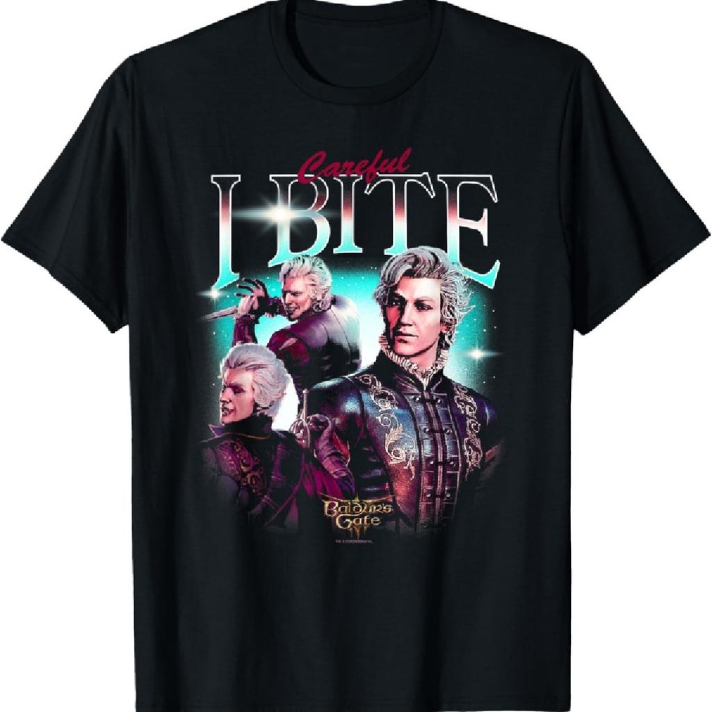 Dungeons & Dragons Careful I Bite Astarion Poses T-Shirt
