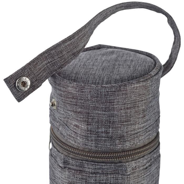 Porte Biberon THERMOBABY - Isotherme - Gris Chiné