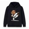 Kids Boys Girls Casual Pullover Hoodie, Funny Capybara Taekwondo Black Belt Karate Kick Cartoon Print Soft Hooded Sweatshirt for Children Daily Wear