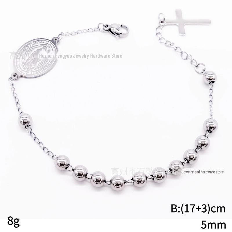 

Браслет-крест из нержавеющей стали 5 мм Stainless Steel