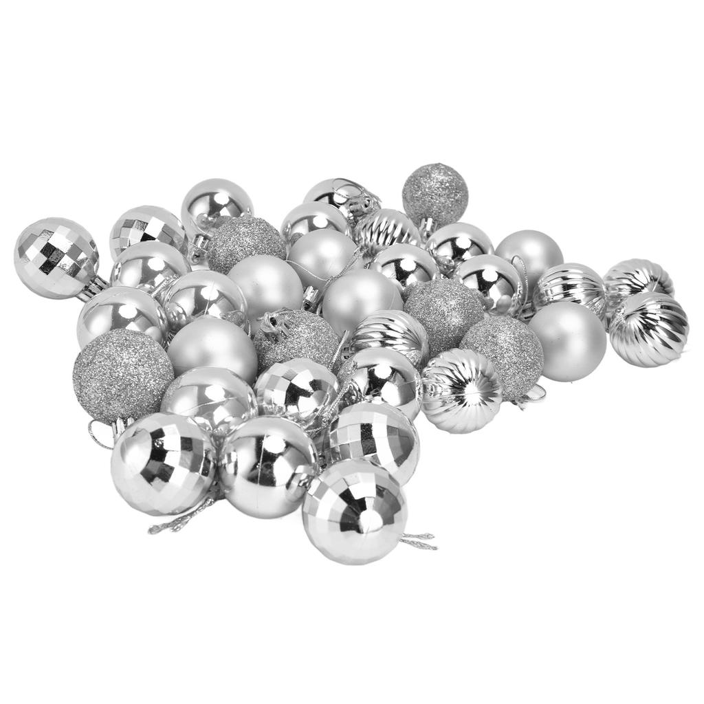 36Pcs Christmas Tree Ornaments Shatterproof Hanging Decorations Xmas Pendant for Festival Holiday Party