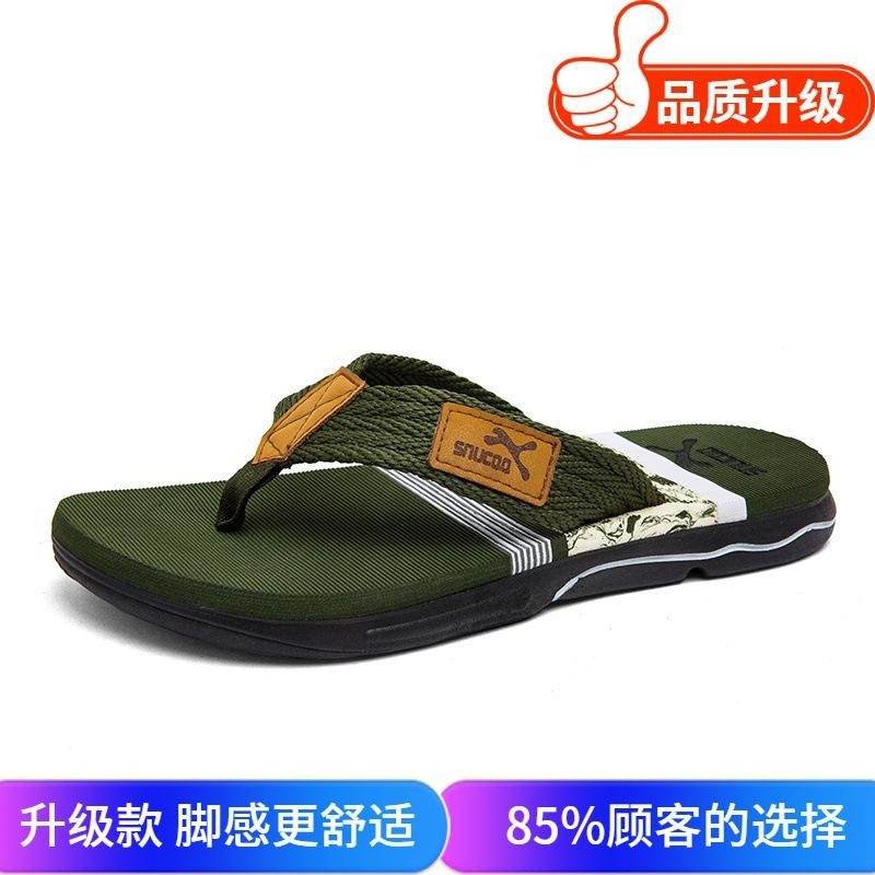 2025 European and American Fashion Slippers Men's Summer Travel Beach Flip-flops Outdoor Non-slip Slippers Foreign Trade Bed and Breakfast
