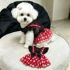 Pet Dog Dress Polka Dot Mesh Sleeveless Skirt Small Breeds Sun Protection Princess Style
