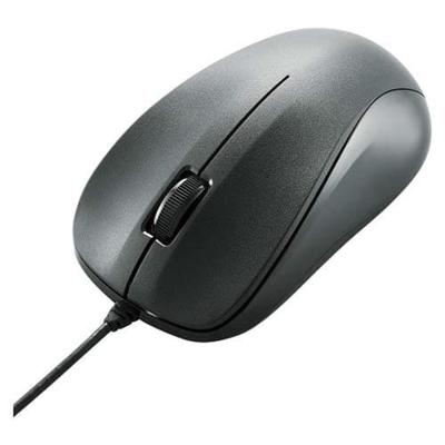 Elecom Mouse Wired M Size 3 Button USB Optical Black ROHS Directive Compliant M-K6URBK/RS