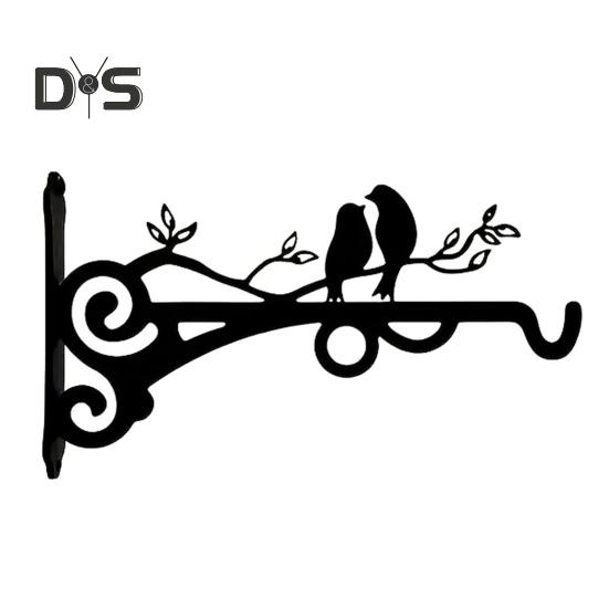 

Металлический настенный крючок с покрытием, вешалка для растений, настенный крючок в виде силуэта животного, антикоррозийный кронштейн для подвешивания растений в помещении и на открытом воздухе, кормушки для птиц, фонари G