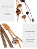Wenqi's Vintage Wood Bead Wish-Fulfilling Charm Keychain Pendant