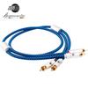 JIB RCA Cable 1m Stereo Cable Male to Male 2RCA to 2RCA Gold Plated Connectors 6N OCC Single Crystal Copper for Amp CD Player Speaker Car Audio