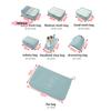 7Pcs/Set Folding Packing Cubes Set Digital Toiletries Organizer Travel Storage Bags for Clothes Shoes Suitcase Organization