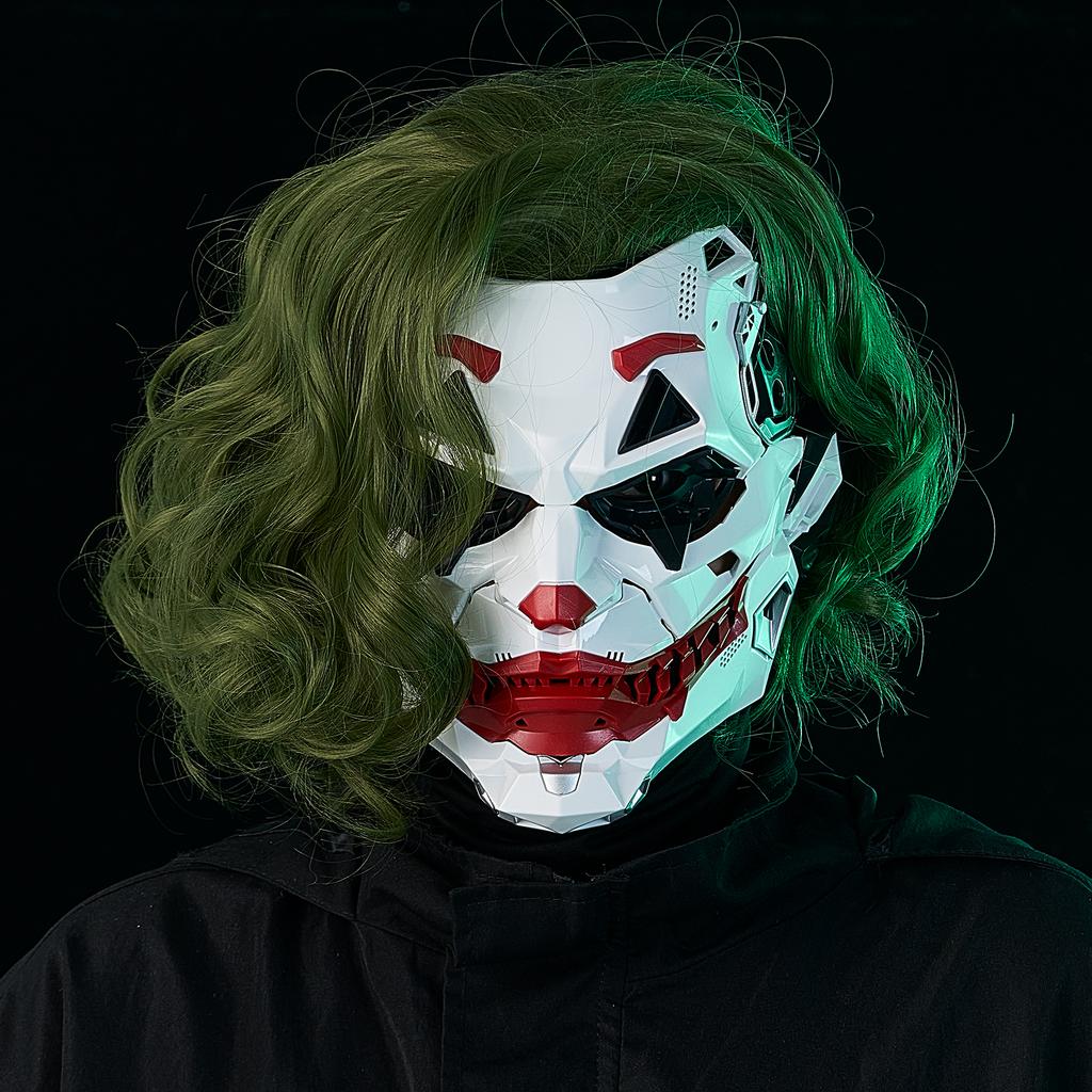 Cyberpunk Masks Clown Braids 2d Cosplay Resin Custom Products Halloween Anime Role-Playing Props And Gifts Toys